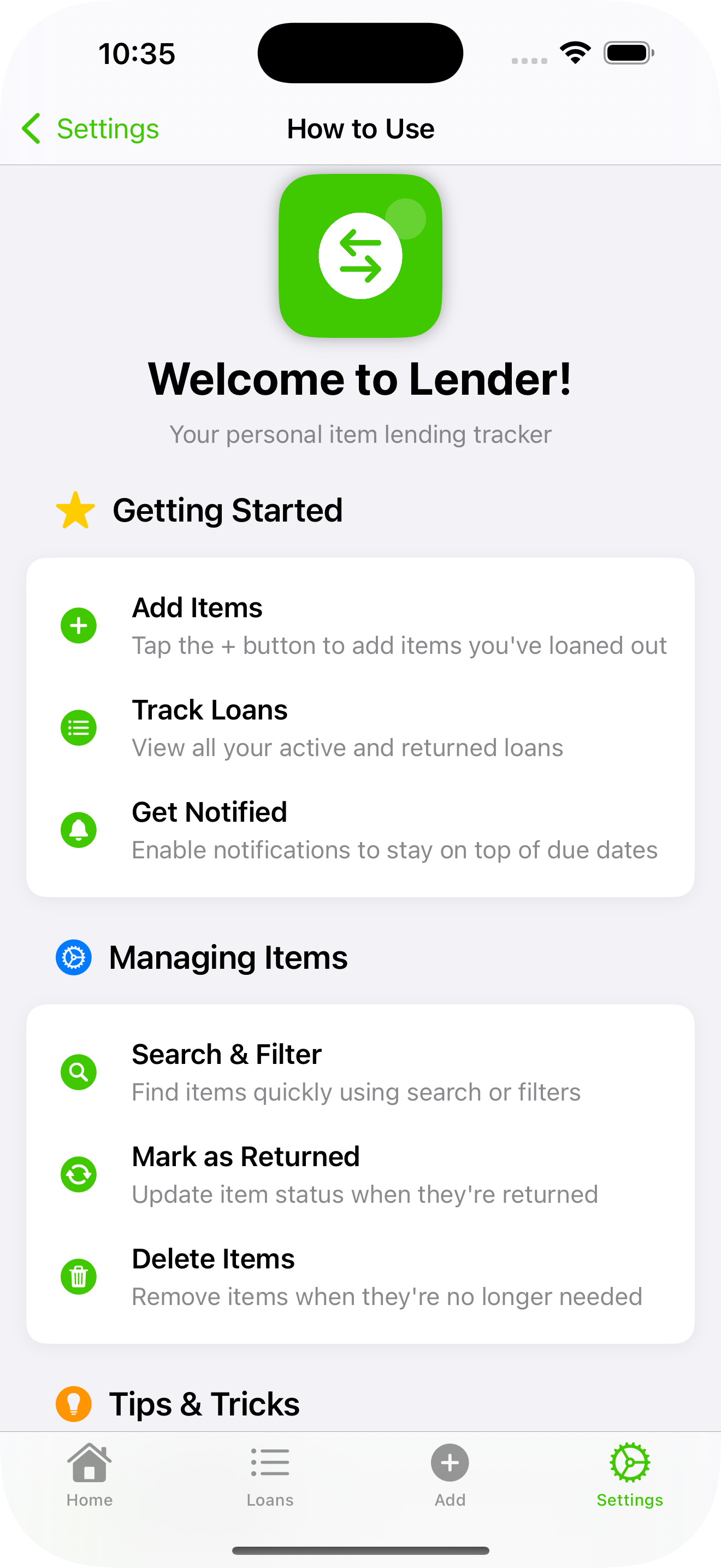 Lender how to use