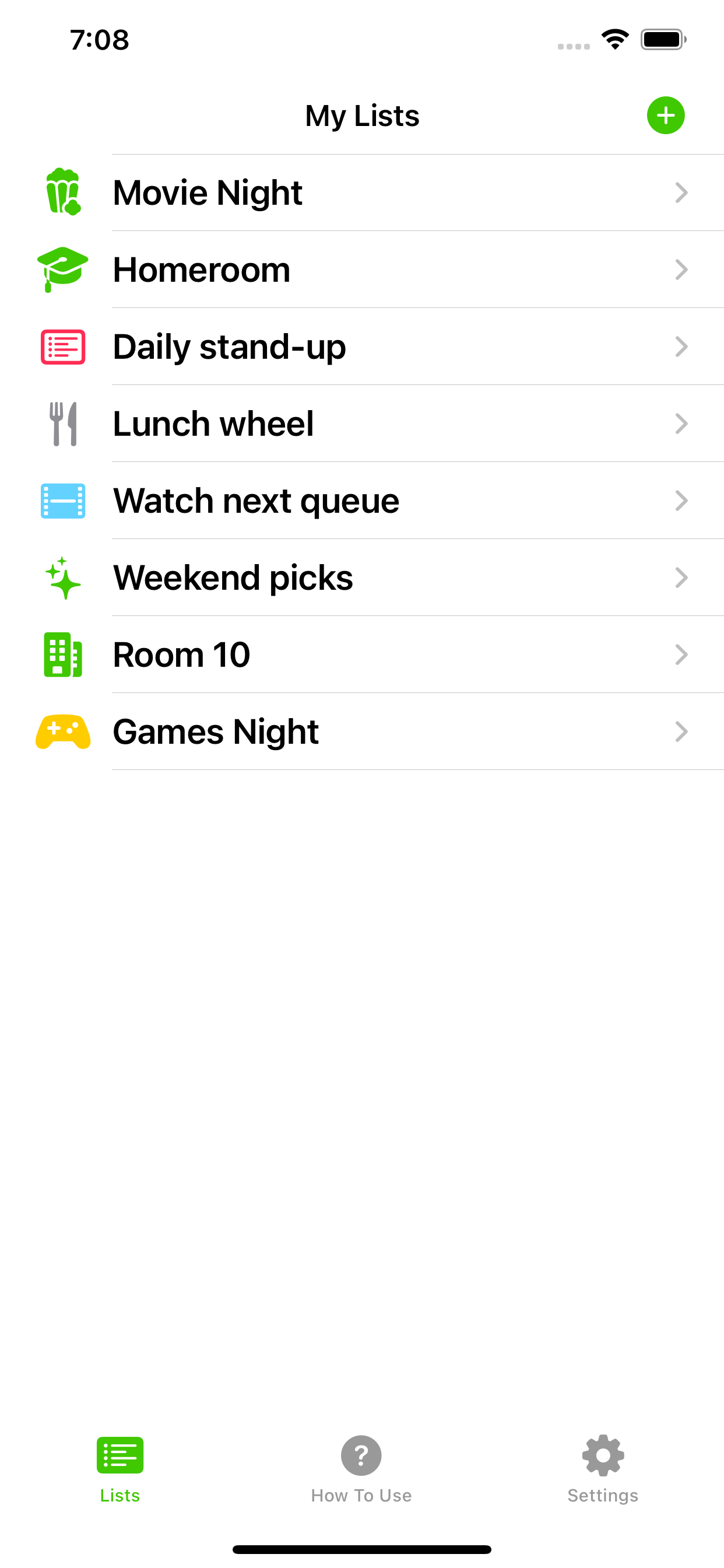 NextOne My Lists