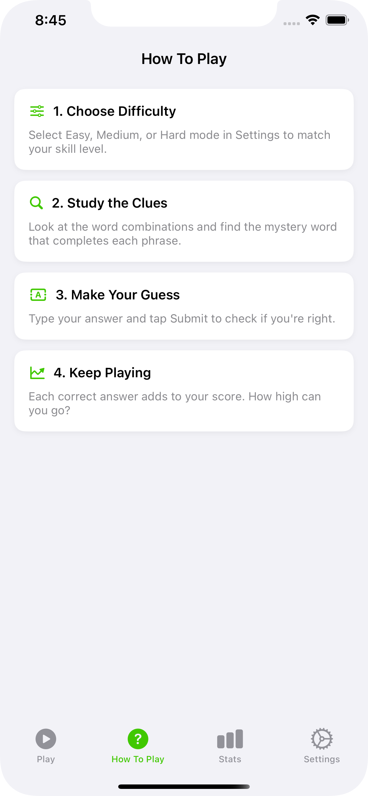 Word Fusion how to play